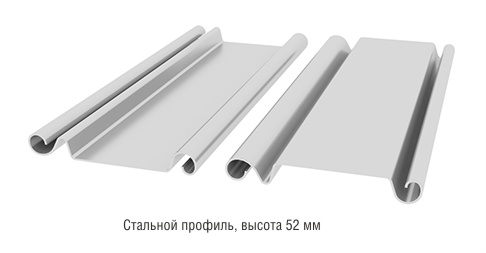 сечение стального профиля роллет